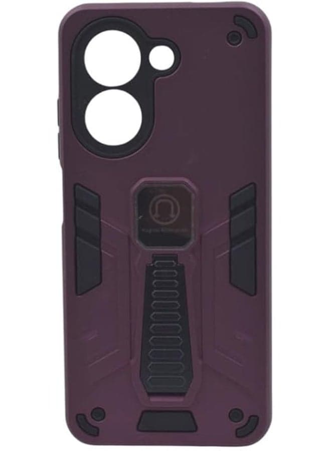 Plastic Back Cover with Stand for Xiaomi Redmi A5 - Burgandy Cases & Covers