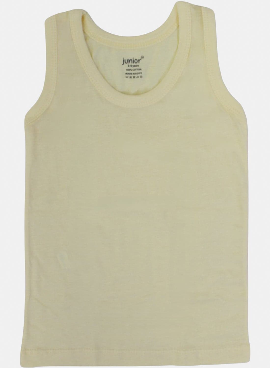Boys Cotton Sleeveless Undershirt – Yellow Boys' Clothing