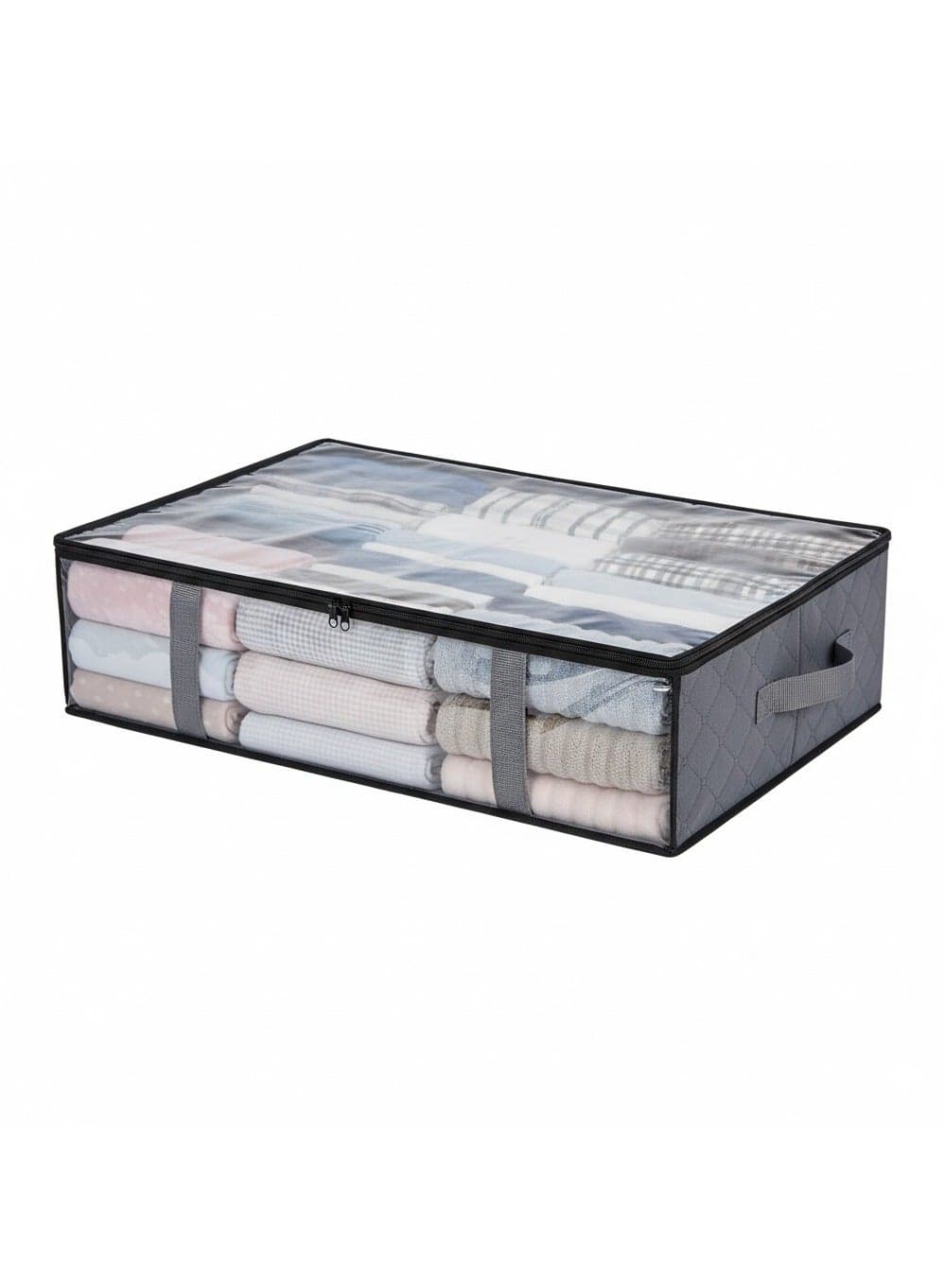 Clothing Storage Box Rectangular Design Under Bed Organizer, Fits Wardrobes 85x45x20 cm, Perfect for Blankets