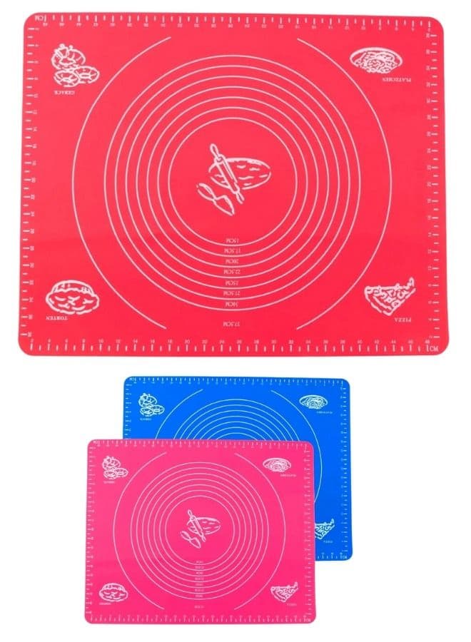 1pc Non-stick Silicone Pastry Mat 40 * 30cm 80g Random Color Baking Tools & Accessories (٤)