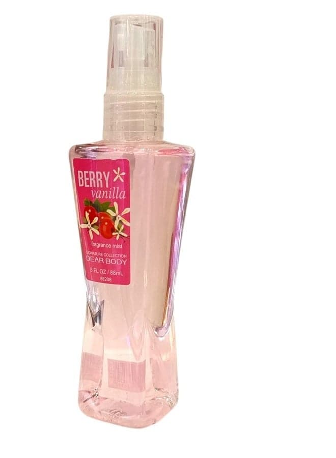 Dear Body Fragrance Mist, Berry Vanilla, 88ml Body Mists & Sprays