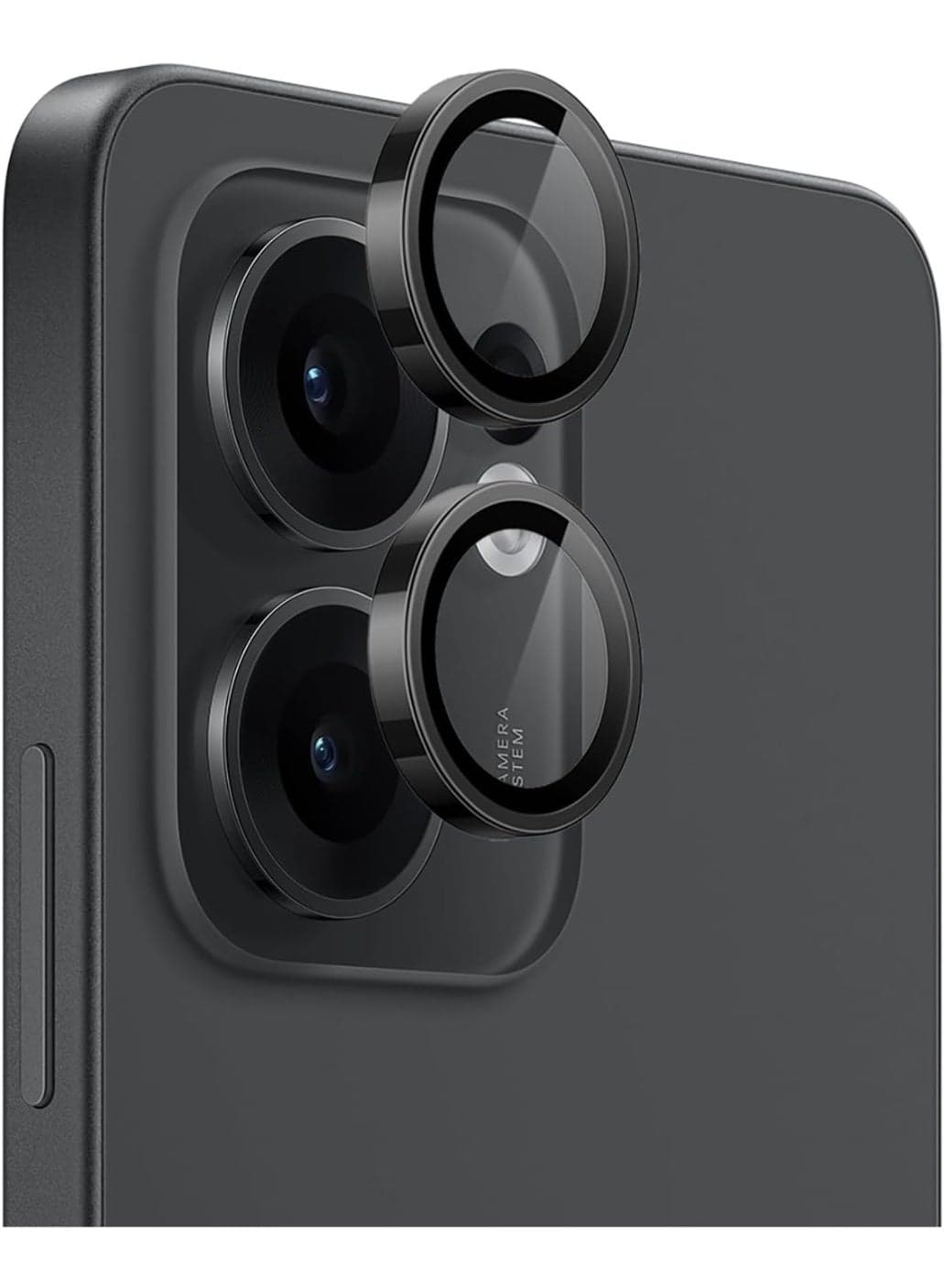 Camera Lens Protector For Oppo Reno 13F Case Friendly Ultra HD 9H Tempered Glass Screen Protector Anti Scratch Space Titanium Grade Drop Protection,Black Mobile Lens & Lens Protectors