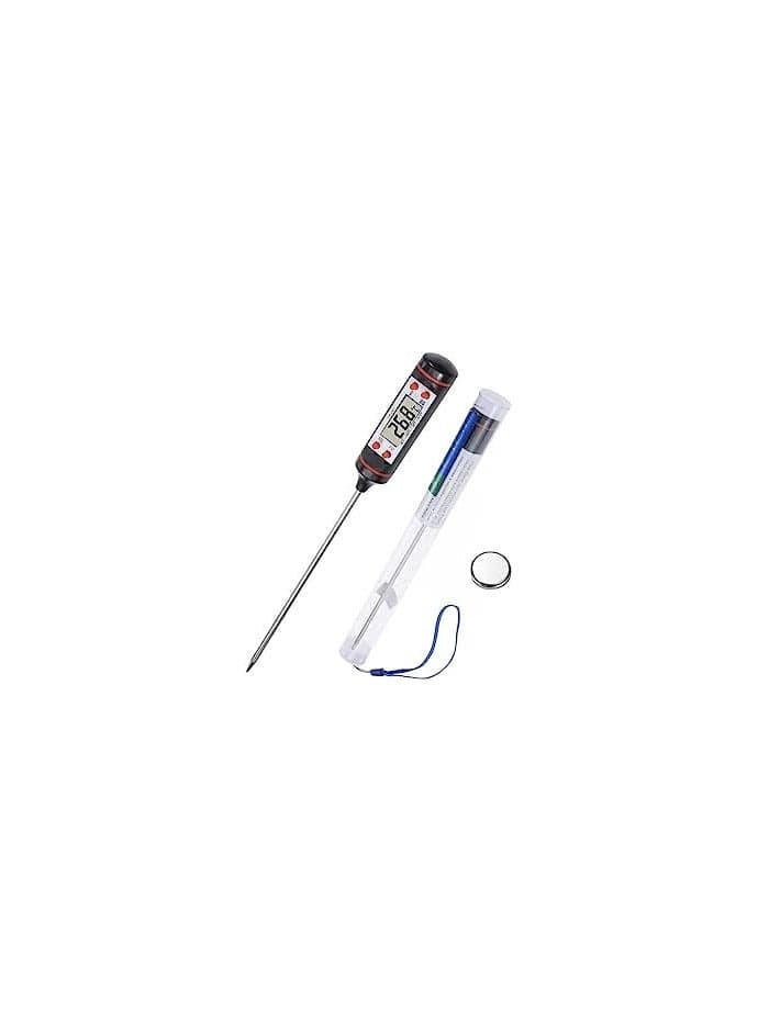 Digital Instant Reading Cooking Thermometer Black/Silver Kitchen Utensils & Gadgets (٧)