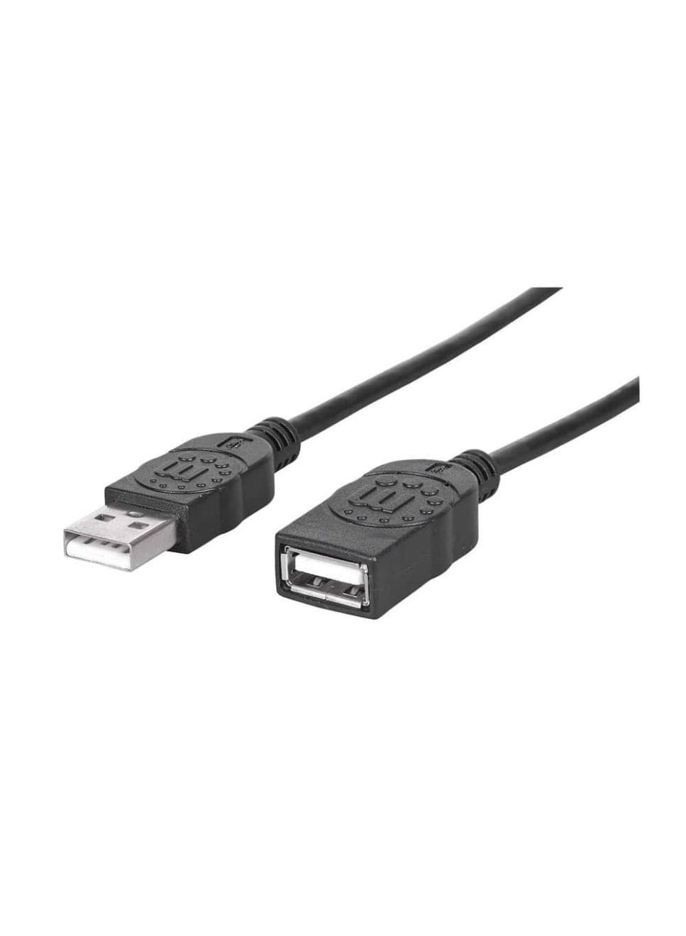 Manhattan Hi-Speed USB 2.0 Extension Cable USB 2.0 Type-A Male to Type-A Female 480 Mbps 1.8m - Black (3)