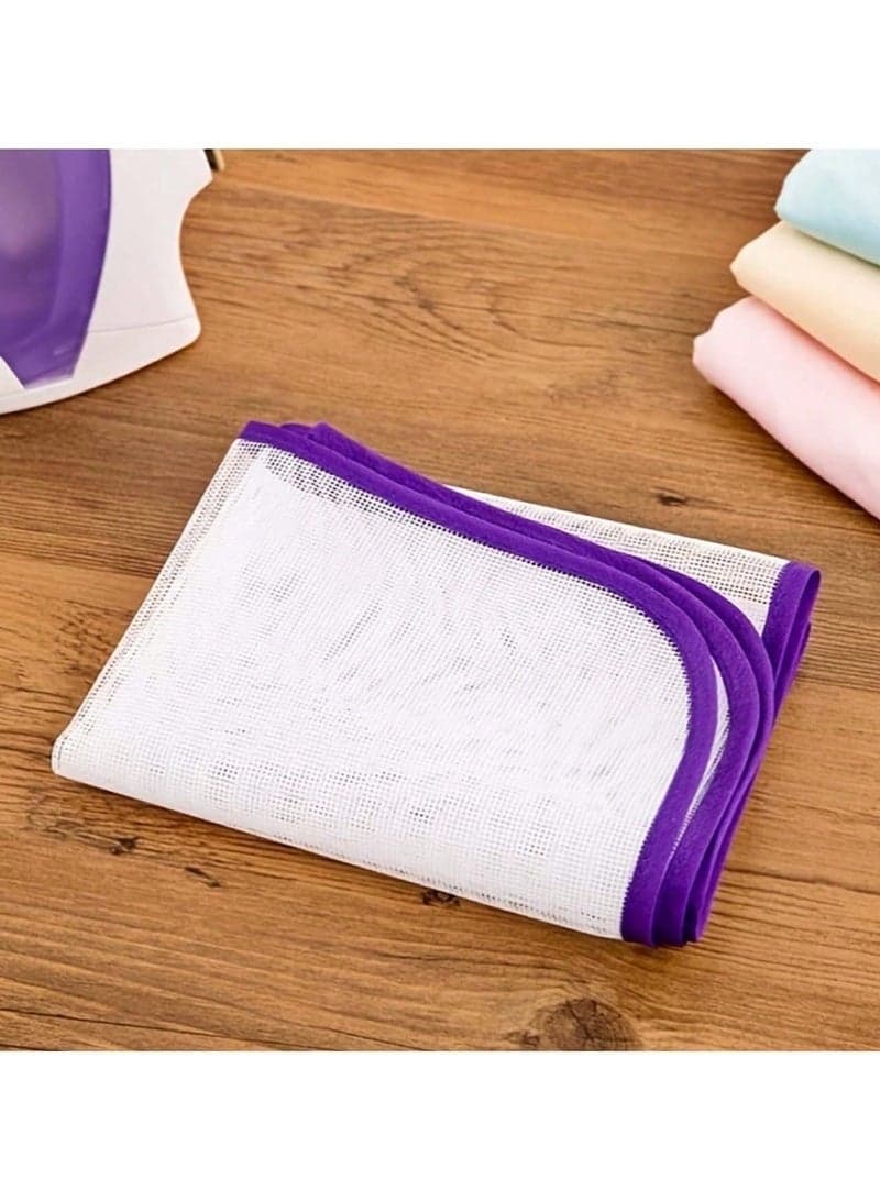 2-Piece Professional Heat Resistant Ironing Mat Set 40x60cm – Premium Transparent Mesh Ironing Cloth Protectors for Garments, Anti-Burn Ironing Pads for Delicate Fabrics Including Silk, Chiffon, Lace and Embroidery, Durable Home Ironing Accessories for Smooth Wrinkle-Free Results Irons (7)