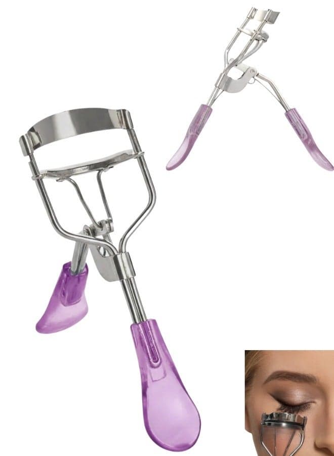 Portable Acrylic Eyelash Curler – Compact Travel-Friendly Lash Curler – Ideal for Daily or Professional Use-purple Eyelash Tools