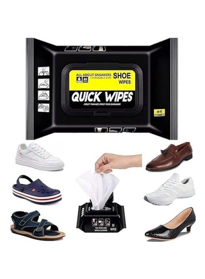 Shoe Cleaning Wipes, 80 Pieces - 80 Pieces Cleaning Wet Wipes