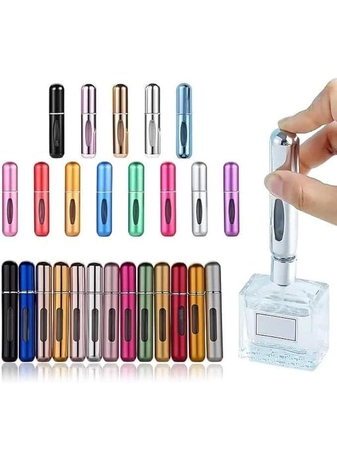 Portable refillable small perfume bottle, perfume box, perfume spray bottle, refillable perfume sprayer, refillable perfume sprayer, colors (2 pieces)