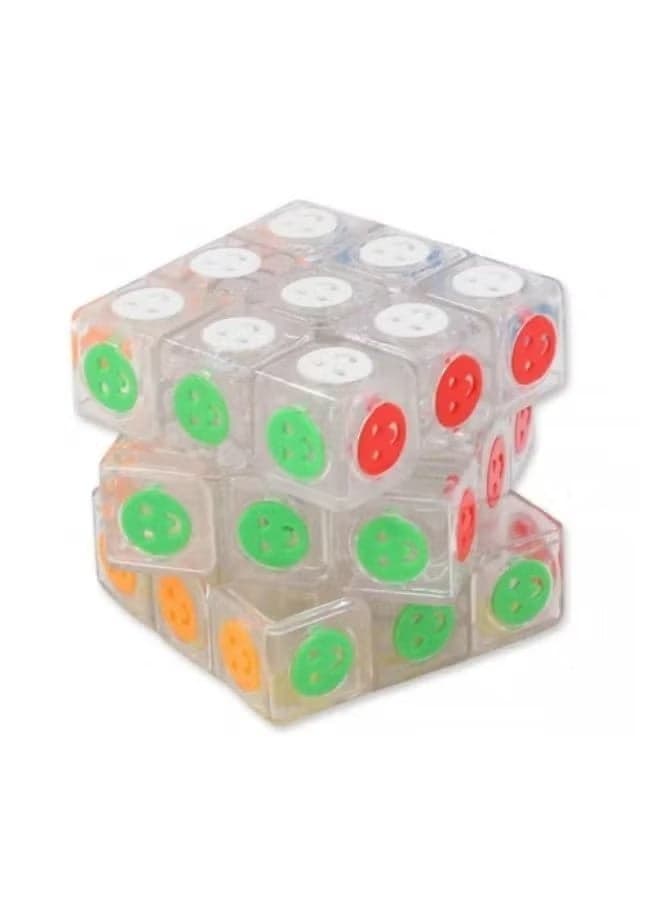 Smile Rubik Cube for Kids and Adults Fun Puzzle and Brain Challenge Toy to Develop Focus Attention Intelligence Logical Thinking Problem Solving Skills Memory Patience and Observation Brain Teasers