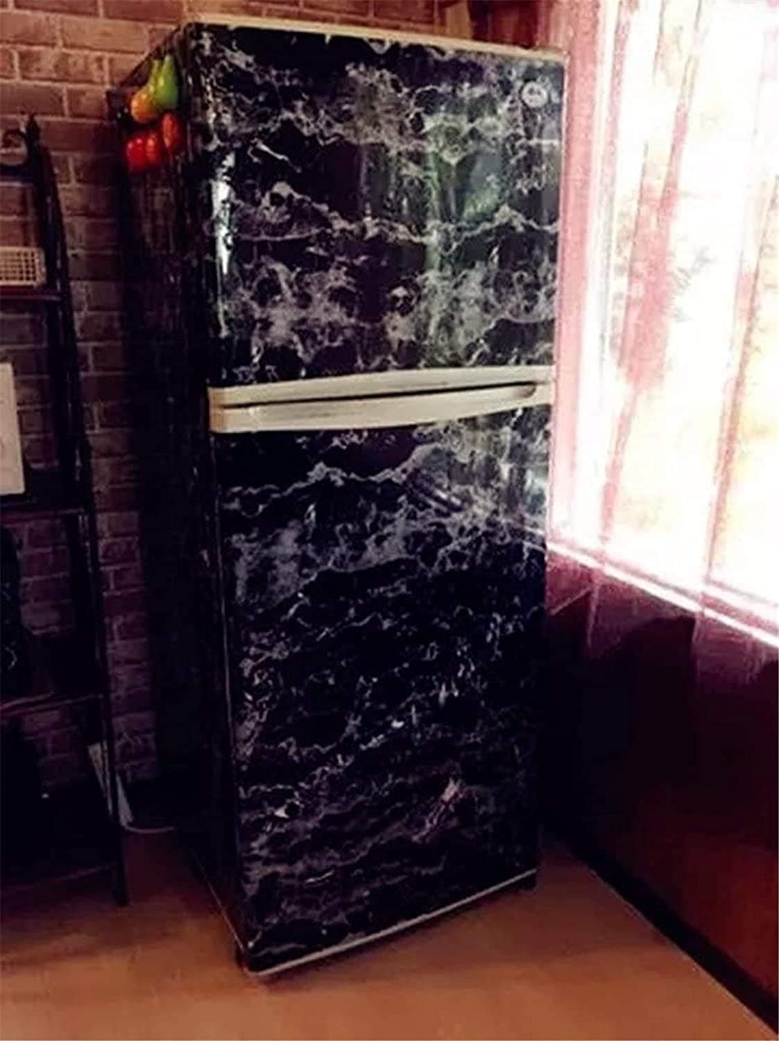 Black Marble Foil Kitchen Stickers Oil-Proof Waterproof Self Adhesi... (6)