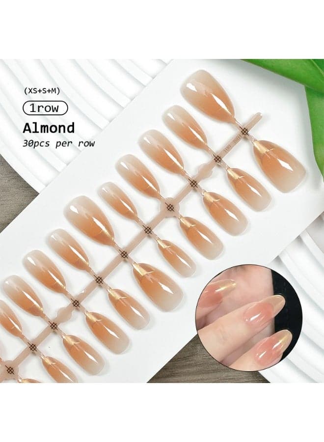 False Nails Full Cover NUDE COLOR 1Sheet 24PCS Press On False Nails (٣)