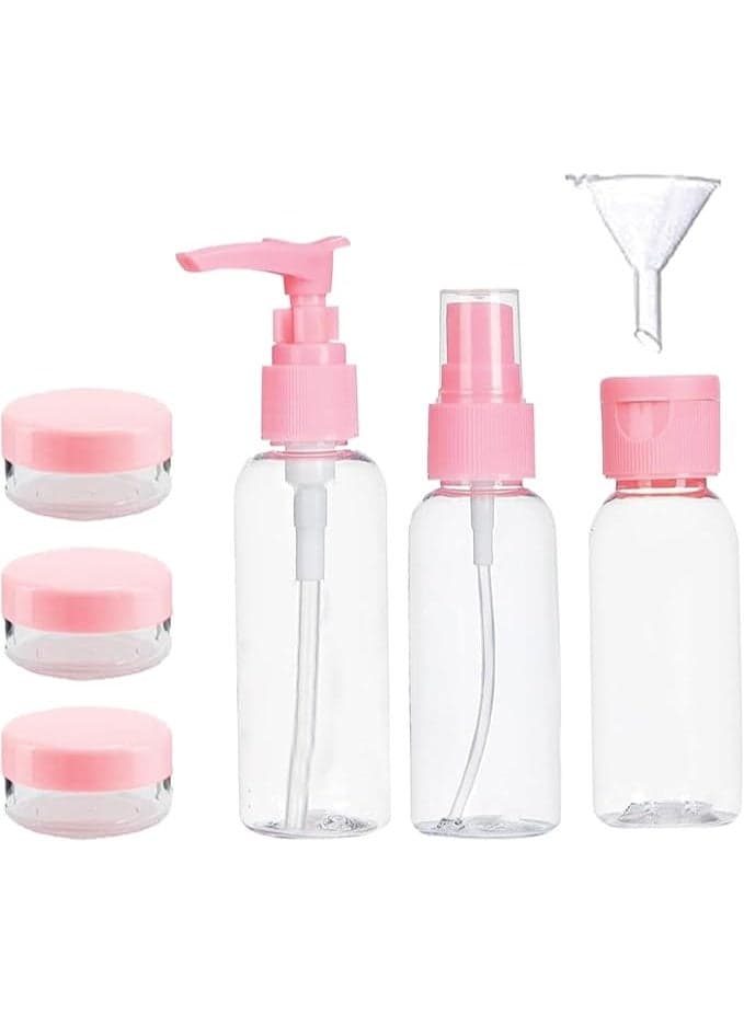 Empty Spray Bottle Set Clear/Pink Cosmetic & Toiletry Bags