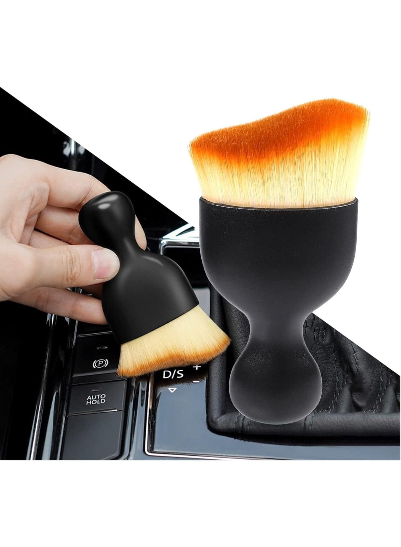 Ultra Soft Microfiber Car Interior Cleaning Brush – Multi-Purpose Wet and Dry Detailing Duster for Dashboard, Air Conditioner Vents, Leather Seats, Keyboard and Home Cleaning