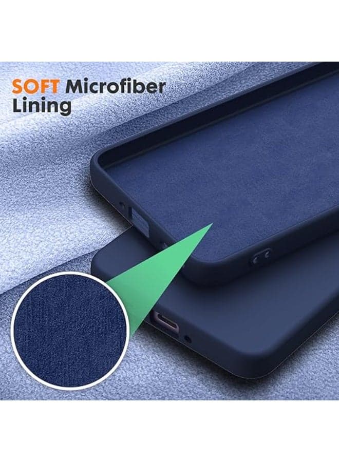 Shockproof liquid silicone back cover with a fur lining and full camera coverage, compatible with Oppo Reno 13F (4G/5G) - by X-Tech Cases & Covers (٥)