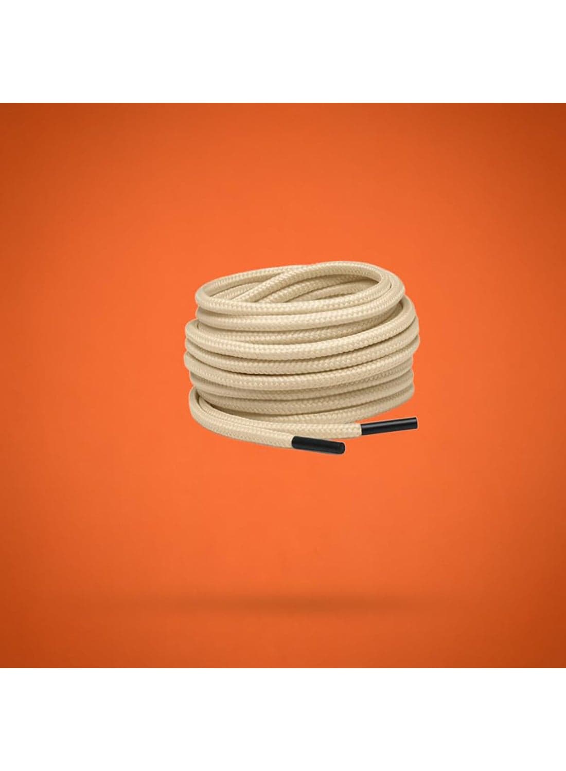 Round Shoe Laces 4mm Thick - Durable Strong Hold for Daily Sports and Casual Shoes - Easy Fit and Secure Stability - 80cm - Beige. Shoelaces (7)