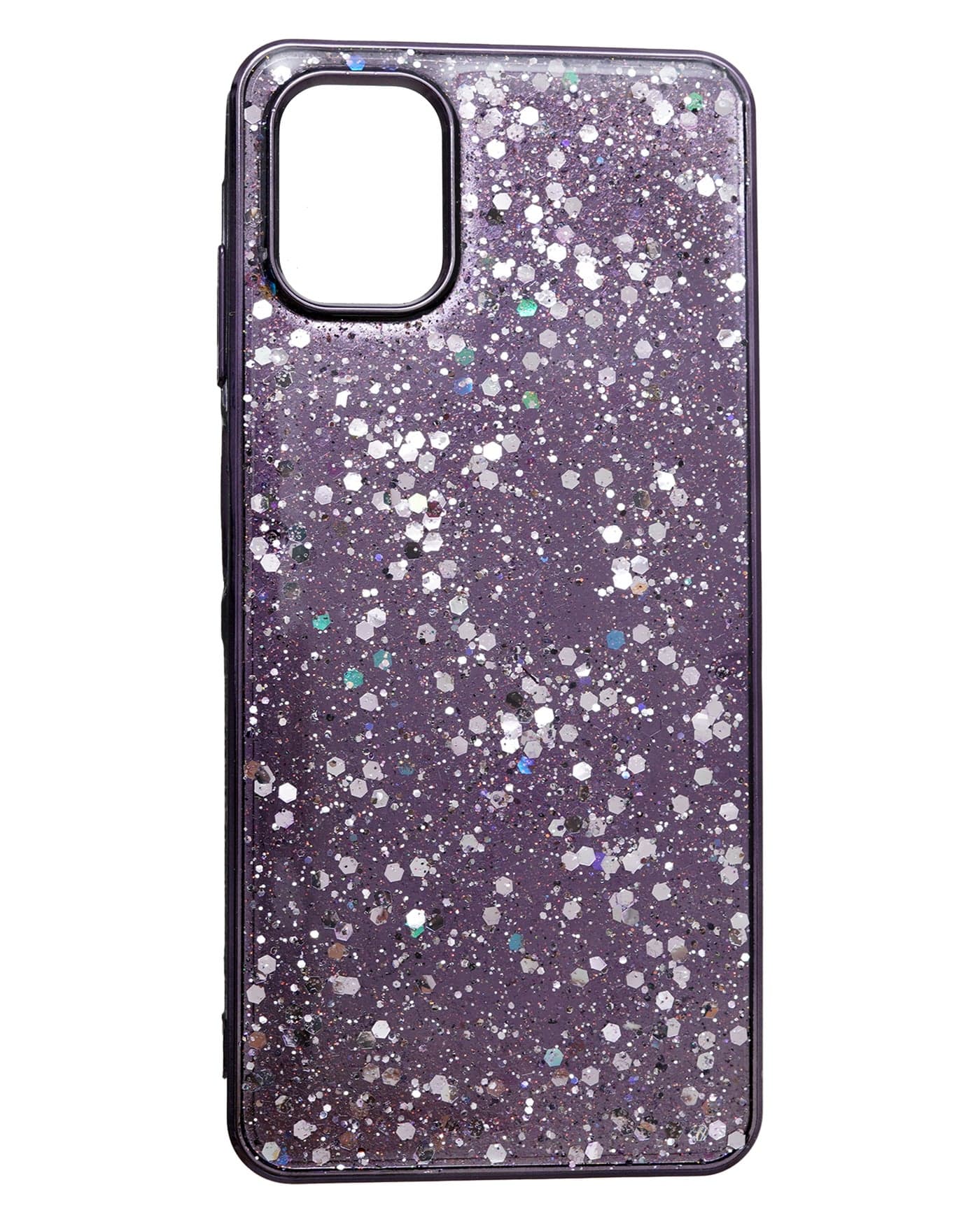 Glitter Plastic Mobile Phone Case With Cute Design for Samsung Galaxy A06 - Purple Cases & Covers