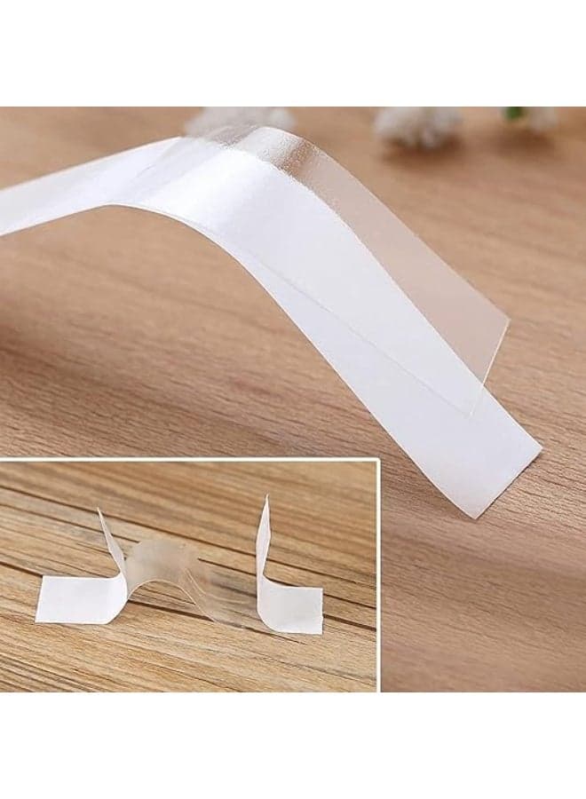 Double Sided Adhesive Tapes for Clothes - Hijab Fixing, Emergencies, and Ensuring a Stunning Look 2 packs Mounting Tape (١٠)