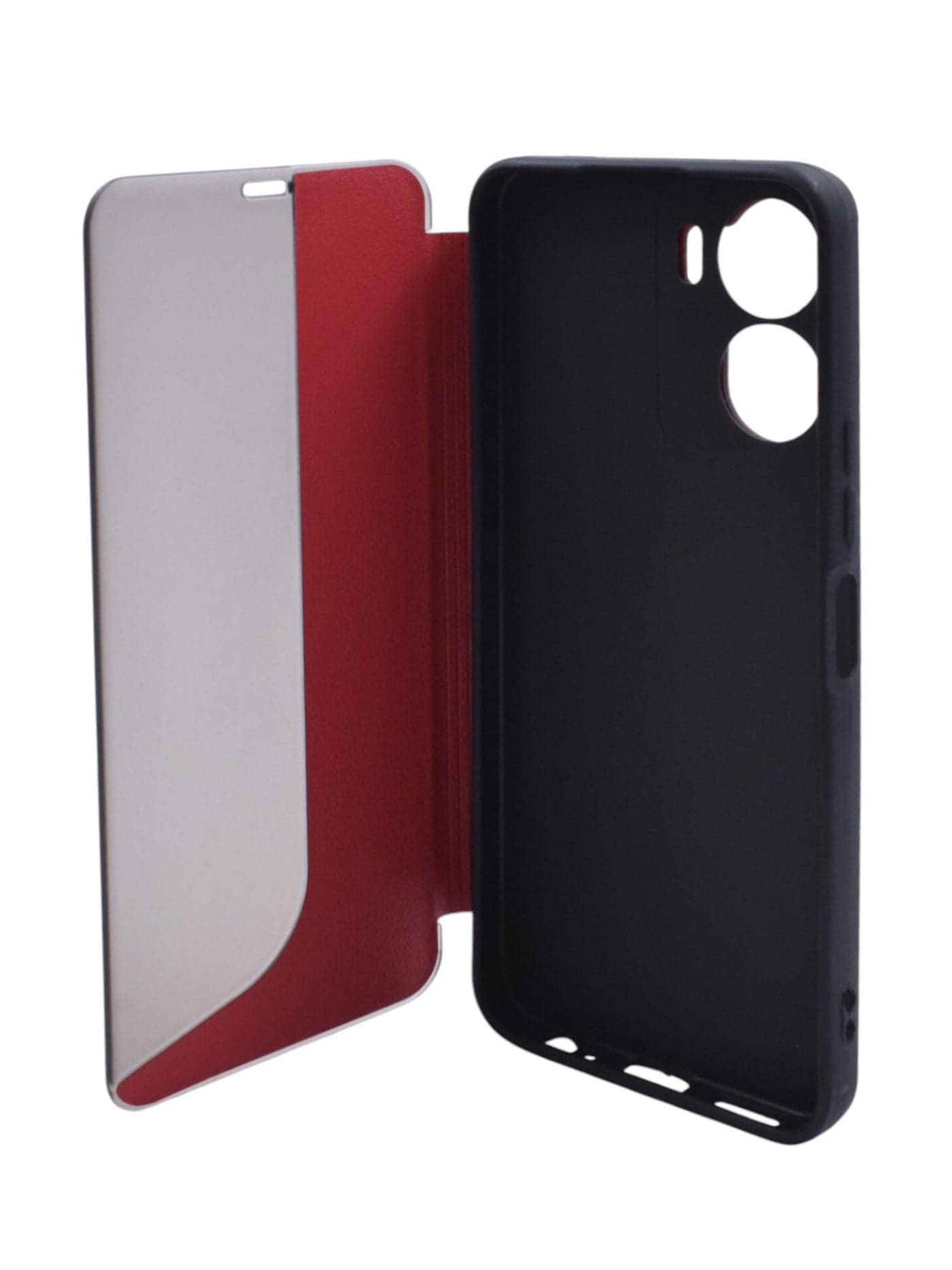 C.F.S Leather Filp Phone Case for vivo Y16 - Red (3)