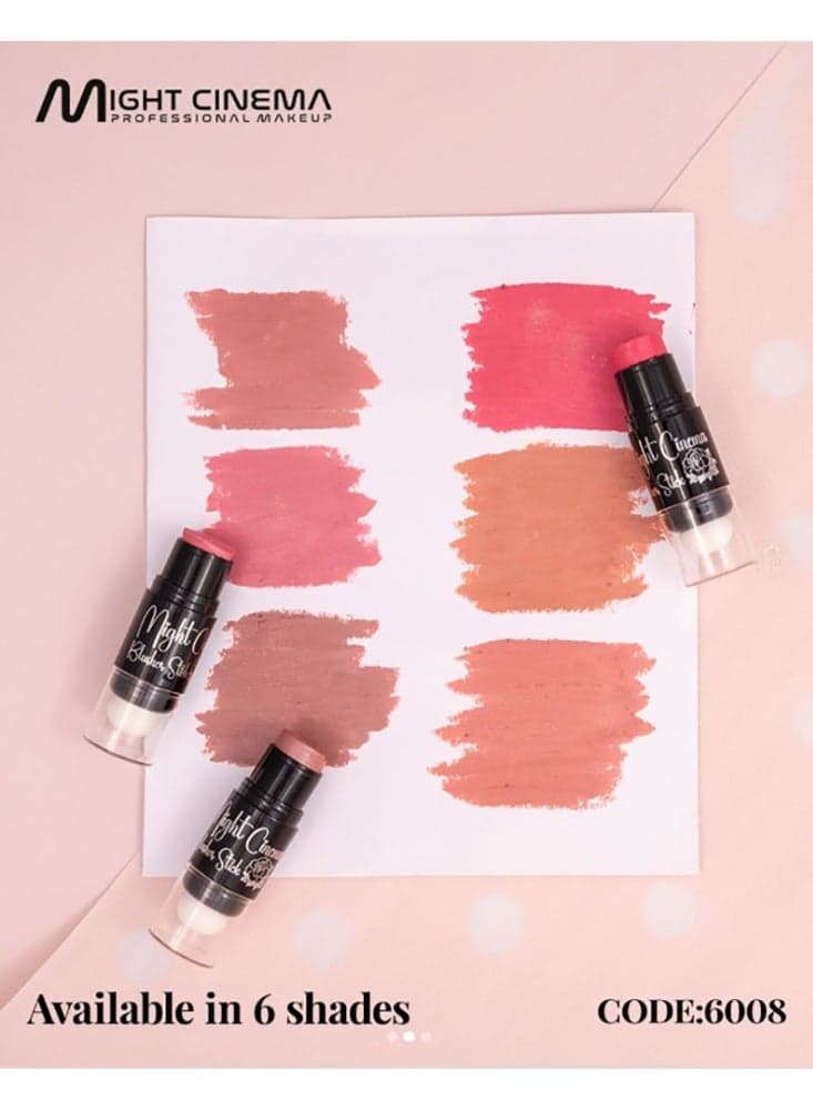 Might Cinema Glow Blush Stick with Blending Sponge 6008 Shade 105 Blusher & Bronzer (٤)
