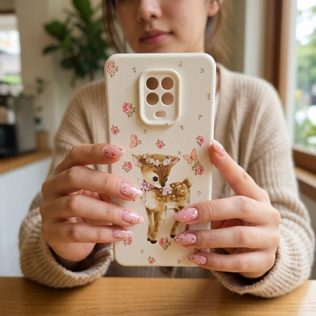 Back cover compatible with Xiaomi Redmi note 9s Latest design of the season, shock and scratch resistant. Add a touch of beauty to your phone. (٤)