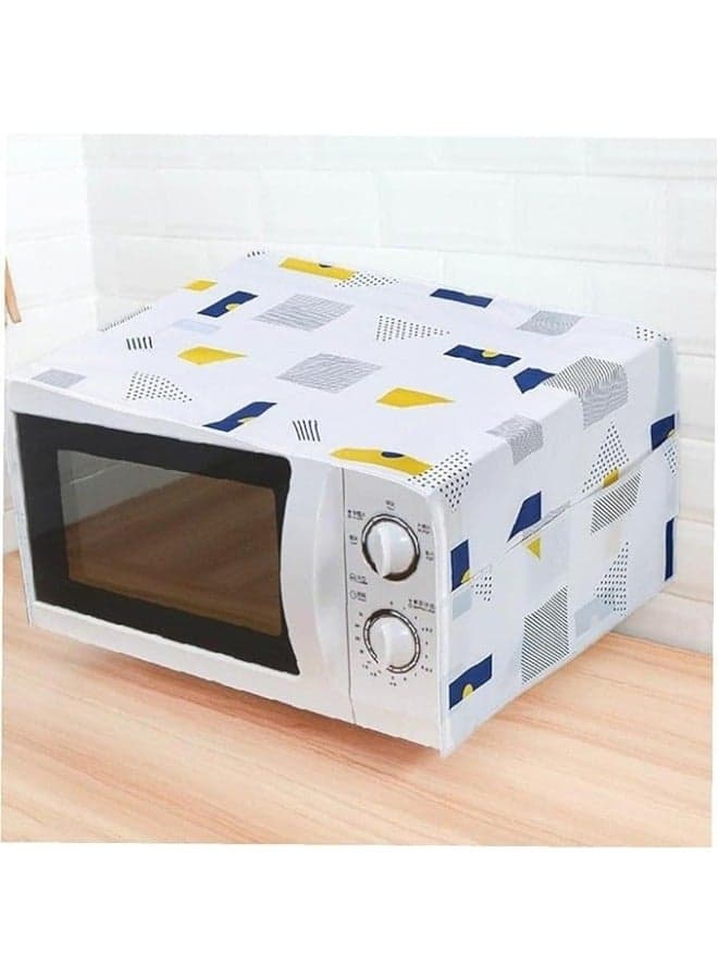 1pc Pocket Design Microwave Cover, Waterproof, Dustproof and Stainproof 85*35cm Storage Sets (٣)