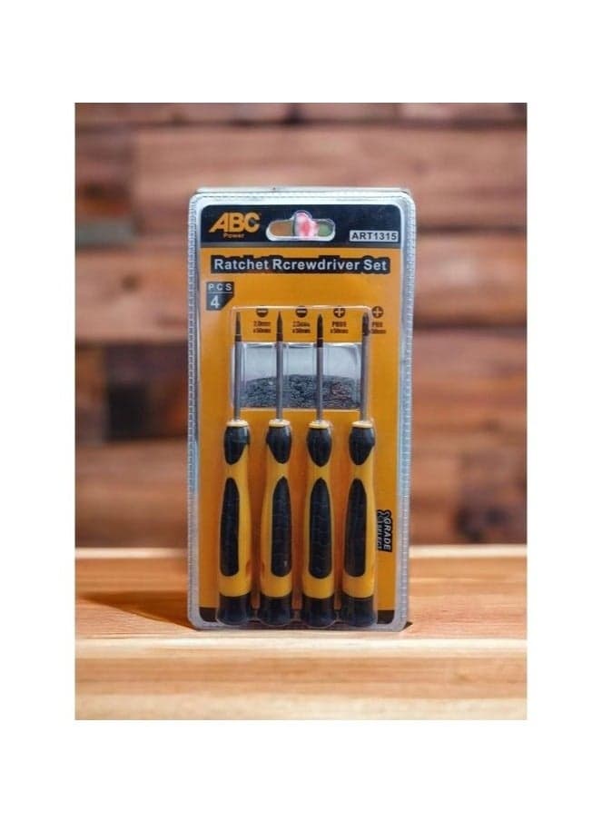 ART1315 Screw driver kit 4 pieces (2+) + (2-) Screwdrivers (2)
