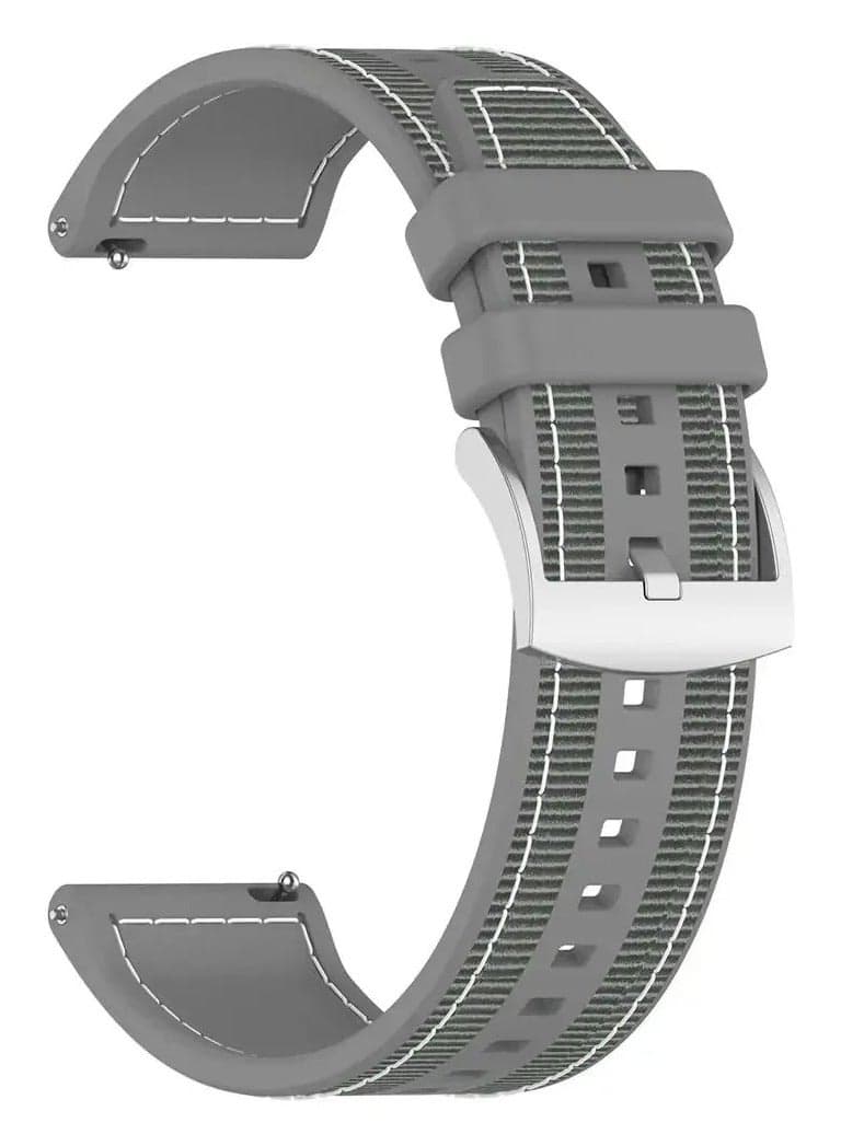 Silicone Sport Band 22MM Compatible with Samsung galaxy watch 3 45mm /watch 46mm/Gear S3/Huawei watch GT3 46MM/GT2E/GT2 Pro/GT2 46MM/Amazfit GTR 2/3/3 Pro/GTR4 (Grey)