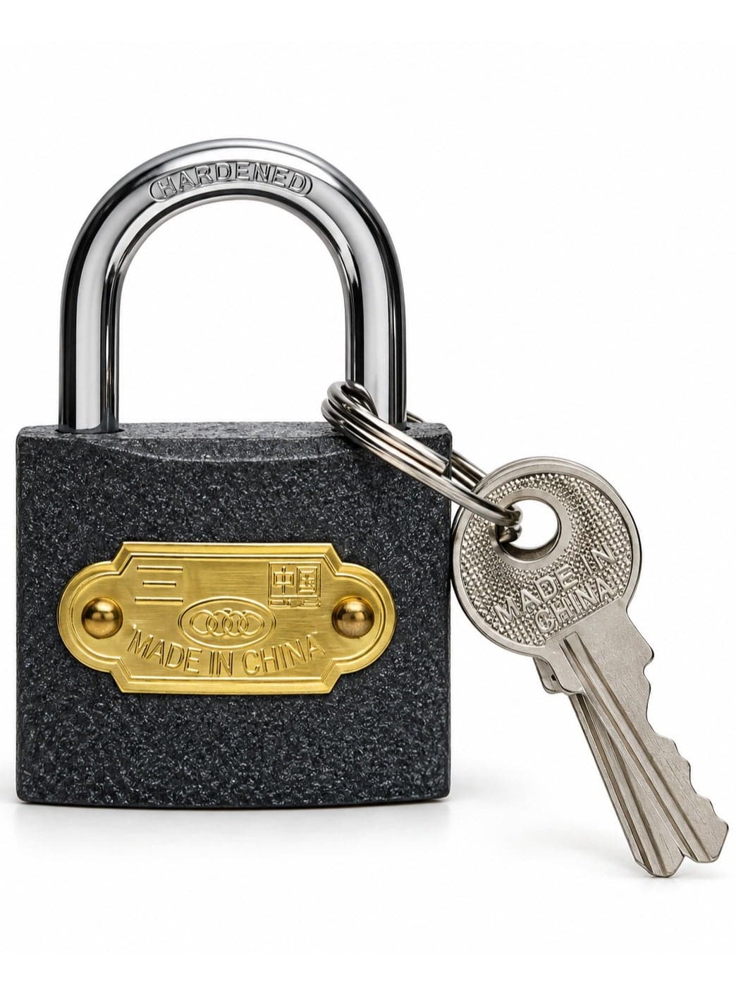 Classic weatherproof metal lock (50mm) with 3 keys ensure maximum protection Safes
