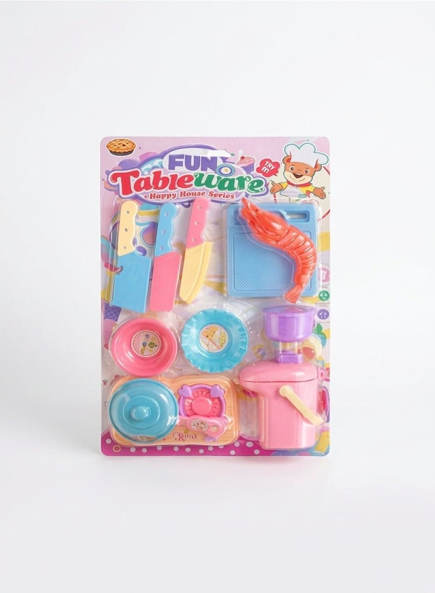 Kids Cooking Toy Set - Educational Pretend Play Kitchen Play Tools (٣)