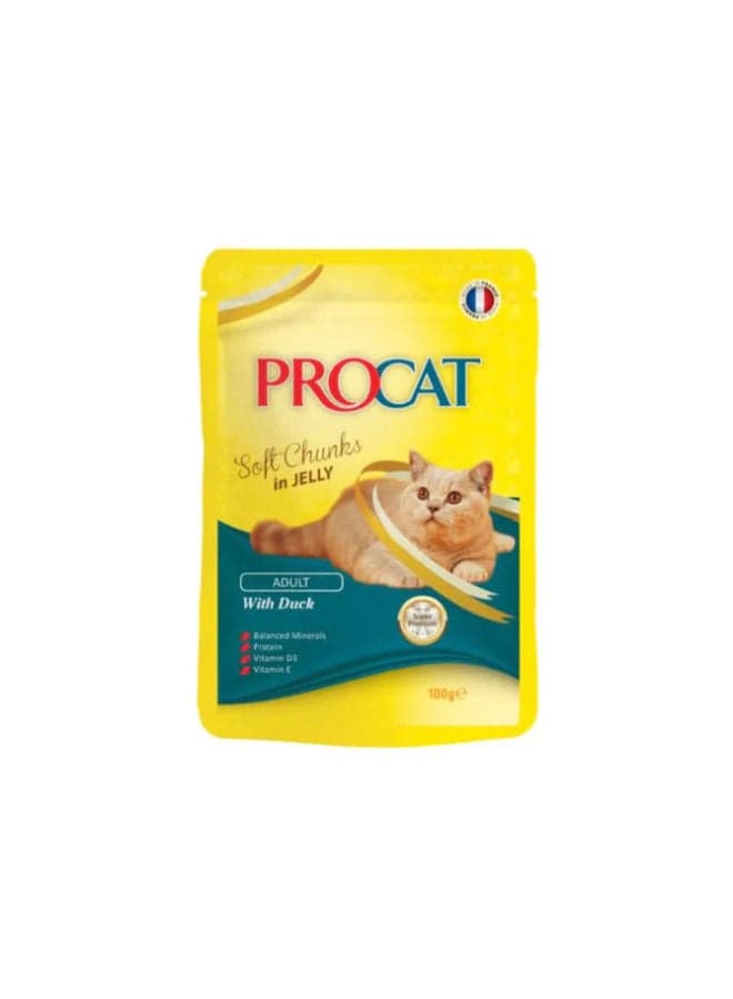 ProCat Soft Chunks in Jelly with Duck 100g Cat Wet & Canned Food