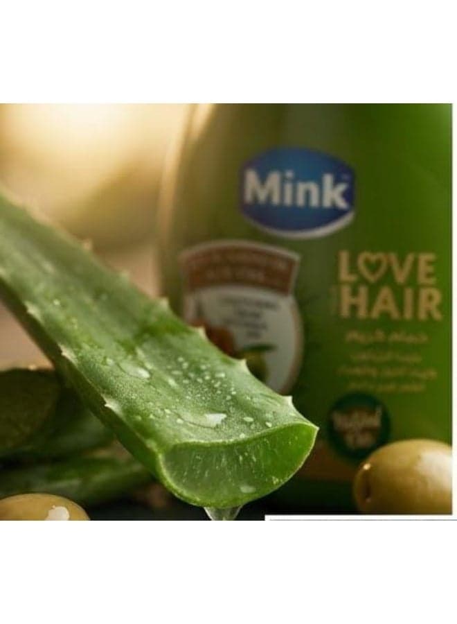 Mink Hair Conditioning Cream With Olive Oil, Almond Oil & Aloe Vera - 400 Ml (Packaging may vary) Hair & Scalp Treatments Masks (٥)