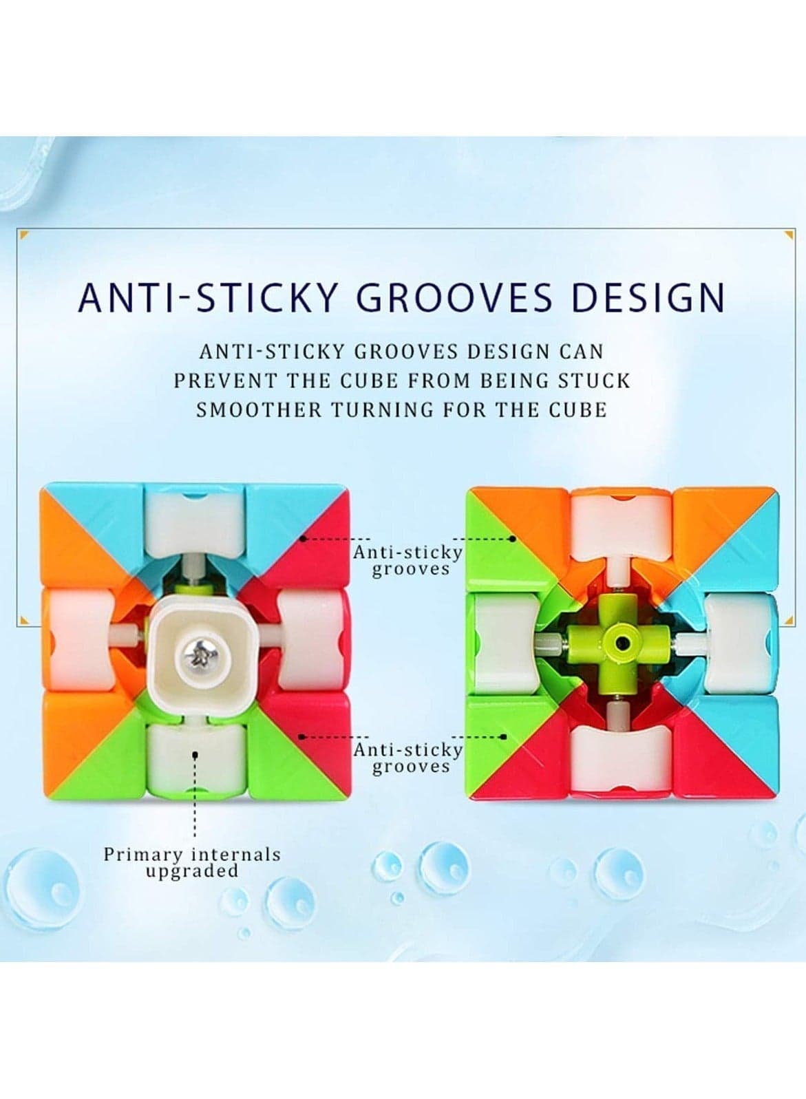 Generic High-Speed 3x3 Magic Cube Puzzle – Smooth Rotation & Stickerless Design – Brain Teaser for Kids & Adults (٢)