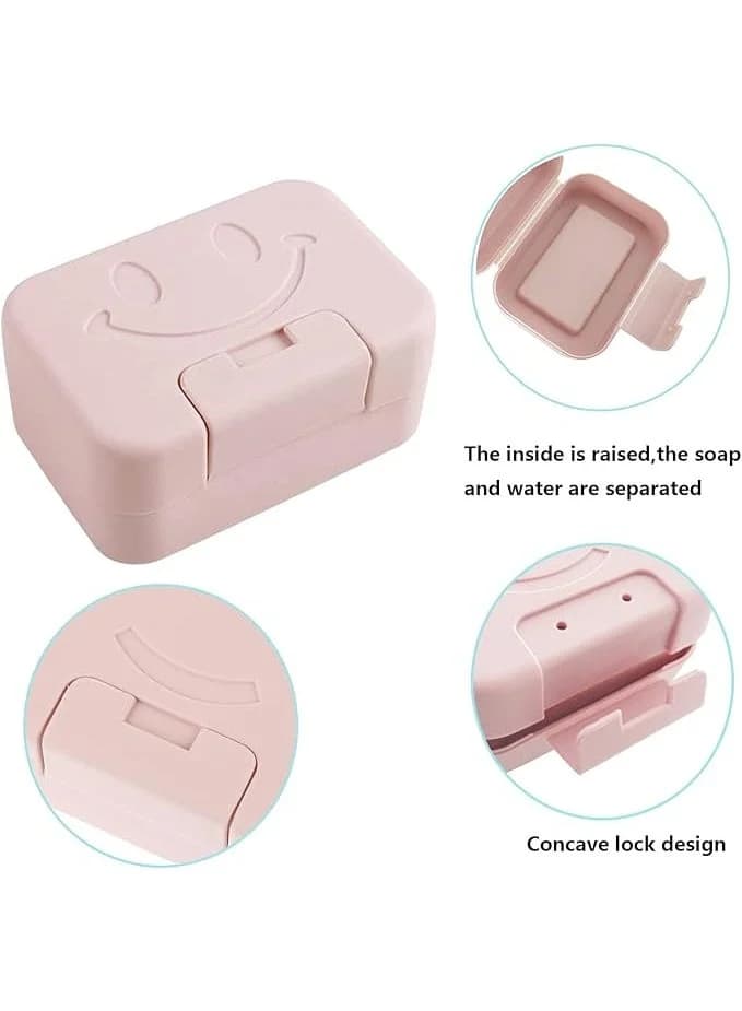 Airtight plastic soap holder for travel, home shower and bathroom - color may vary Soap Dishes (5)