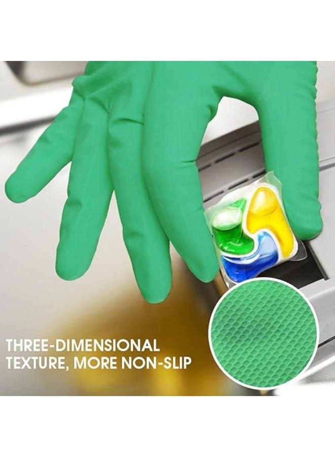 Rubber Cleaning Gloves for Kitchen and Home – Safe for Dishwasher, Available in 1/2/3 Pairs, Multi-Purpose Household Cleaning Tool Safety & Security Gloves (٥)