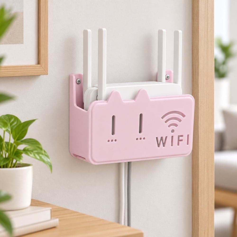Wall Mounted Wi-Fi Router Holder and Device Organizer - 2-8 (4)