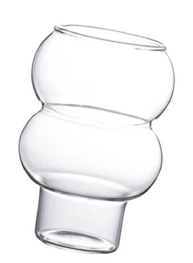 Multi-use glass dessert cup for ice cream and ice coffe , espresso latte , 2 pieces Coffee Mugs (٢)