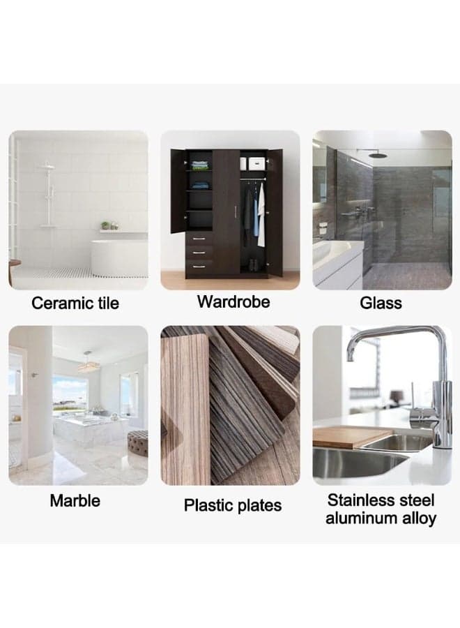 (4 Pcs) Self Adhesive Shelf Bracket, Adhesive Shelf Support Pegs Without Drilling With Strong Double Sided Tape, Support Shelves for Cabinets, Kitchen Furniture, Bookshelves Cabinet Hardware (6)