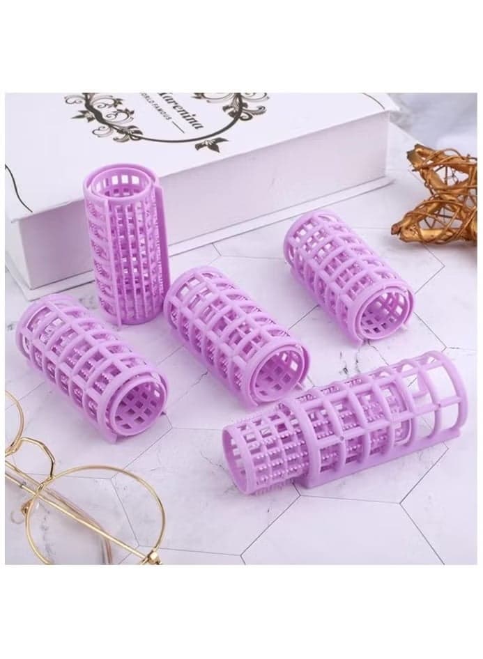 Plastic Hair Styling Rollers - Magic Hair Curlers - 4 Pcs Color may vary