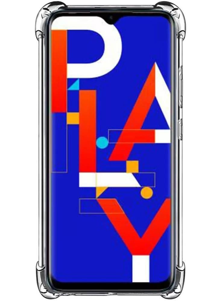 Protective Transparent Clear Shockproof Back Cover For Infinix Hot 10 Play Cases & Covers (٣)