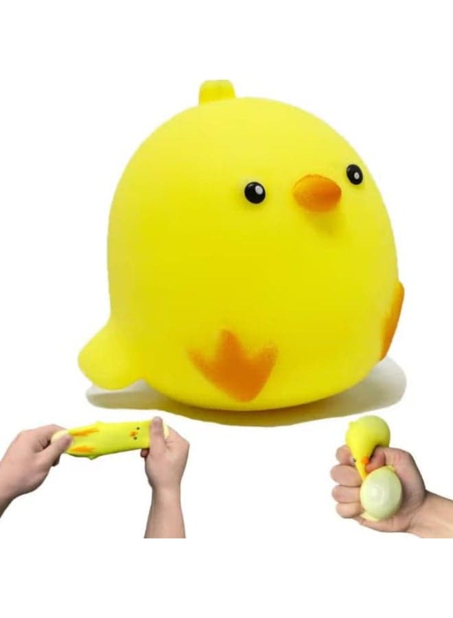 AiSiXin Chicken Stress Balls Squishy Toys for Kids, Squeeze Toys, Squeeze Toys for Adults, Funny Sensory Toys Cute Farm Animals for Autism