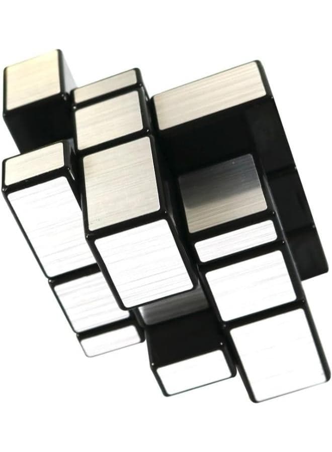 3x3x3 Mirror Silver Speed Cube Puzzle Black