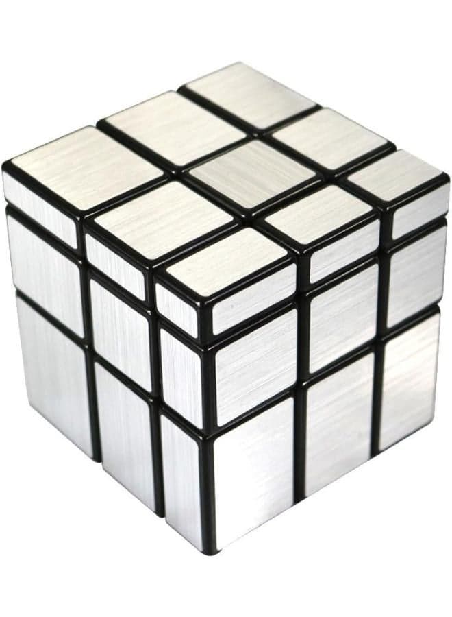 3x3x3 Mirror Silver Speed Cube Puzzle Black (2)