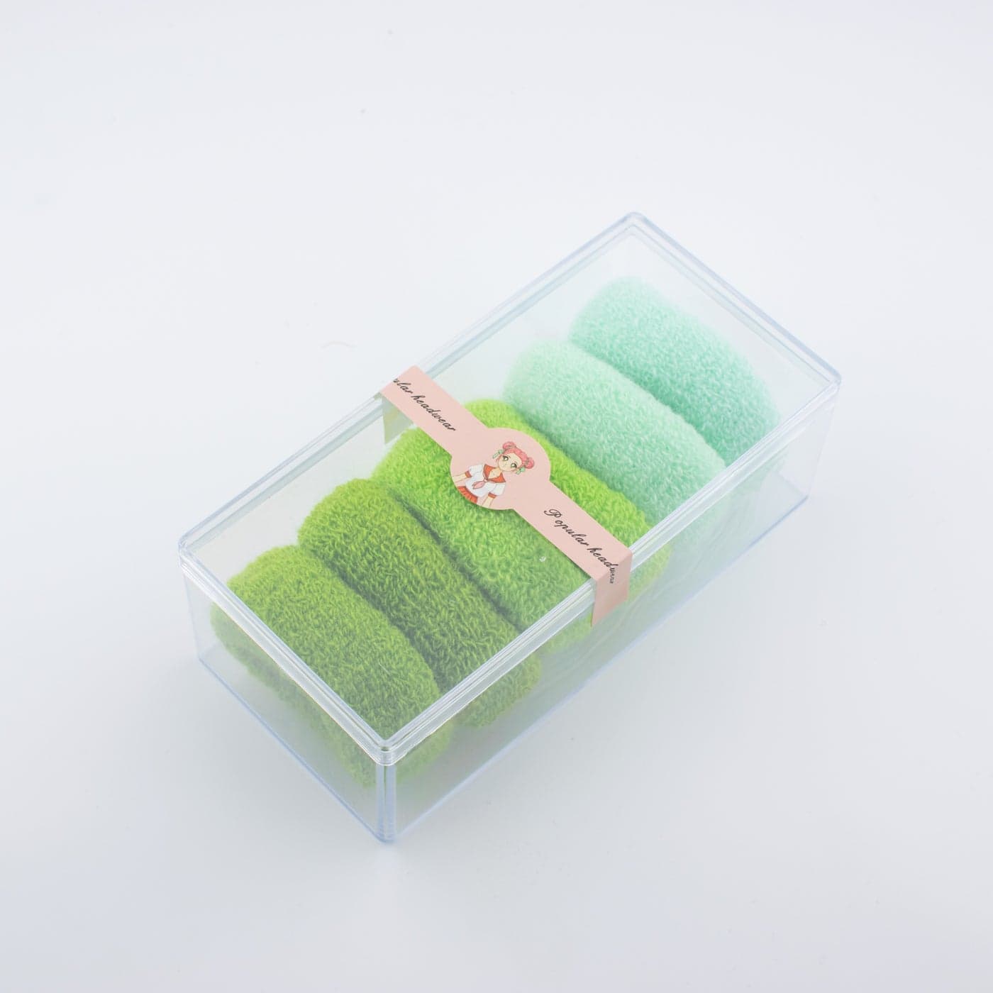 Box of Multi Pcs Colorful Elastic Hair Ties, Qty may vary