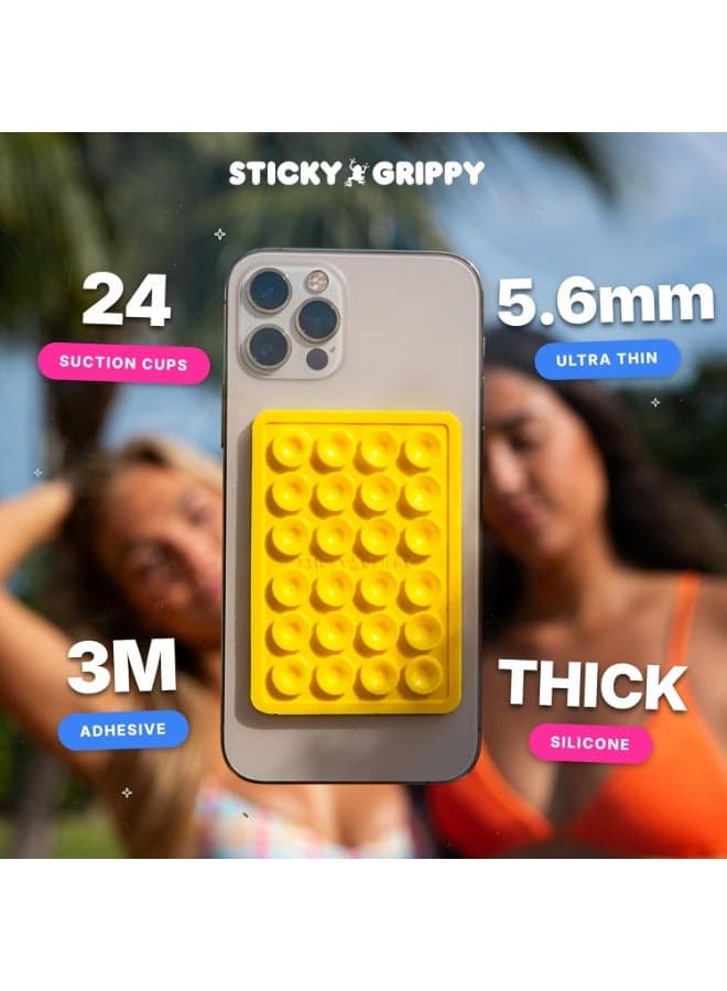 Silicone Suction Phone Mount – Hands-Free Phone Holder for iPhone & Android, Adhesive Suction Grip for Mirrors, Shower, Selfies, Video Recording & TikTok (Purple) Cases & Covers (٤)