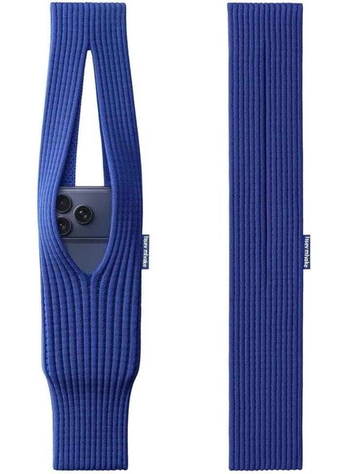 Knitted Phone Pocket Sling Bag Compatible with iPhone 17/16/15/14 |Colorful Crossbody Phone Holder|80 cm Long|Fits Most Smartphone