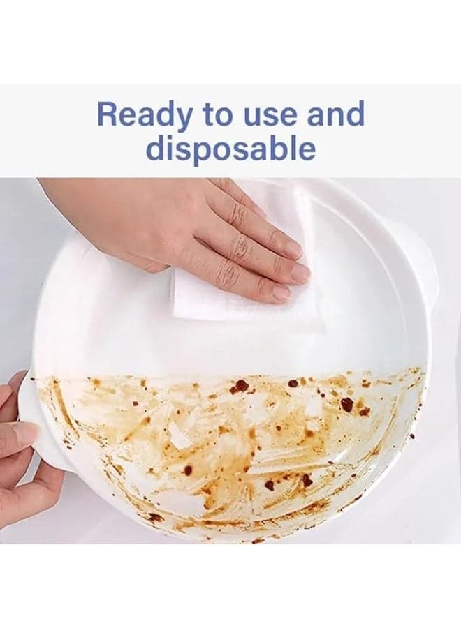 Wet Wipes for Kitchen and Home Cleaning, 80 Sheets Per Pack, Antibacterial Wipes with Lid, Multipurpose Kitchen Towel for Grease Stains, Hygienic Wet Wipes for Tables and Countertops (6)
