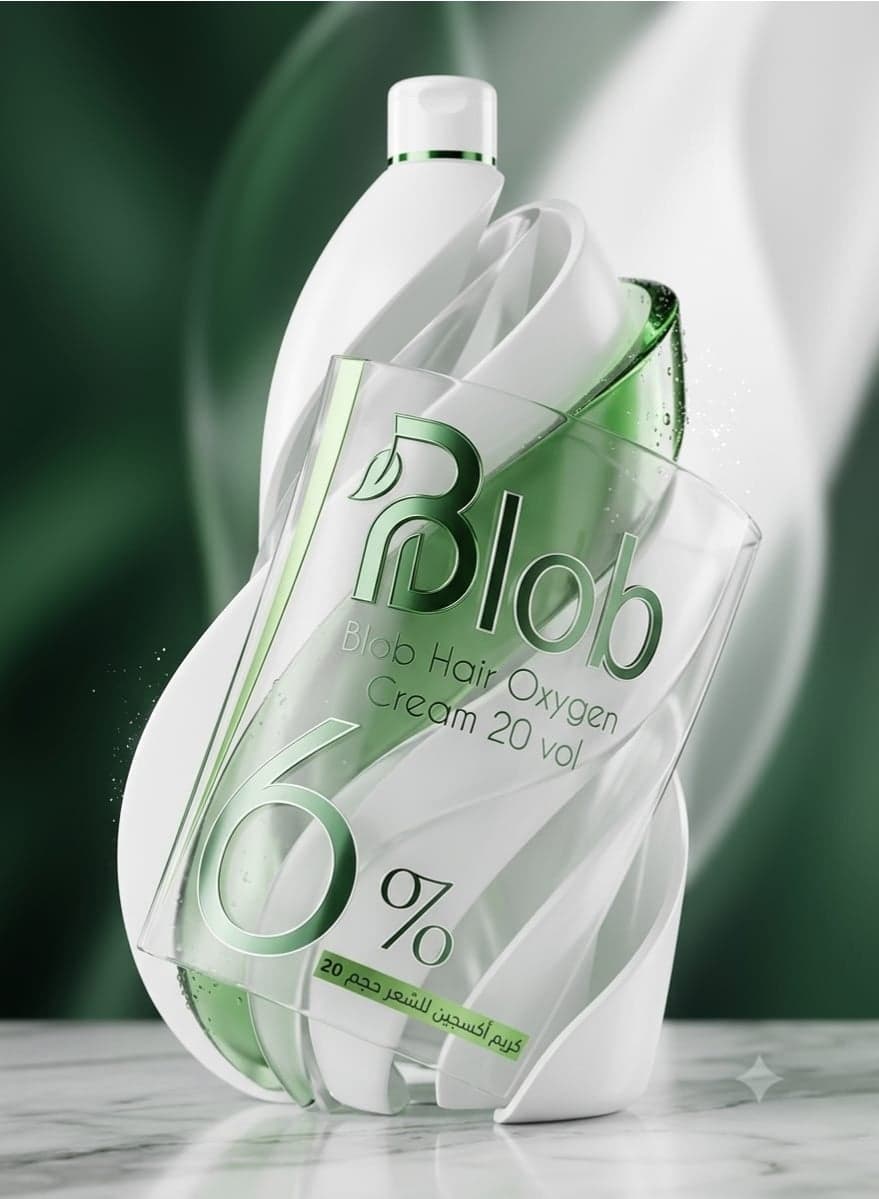 Blob Hair Oxygen Cream 6% - 1000 ml (Packaging may vary) Root Cover Ups (٢)