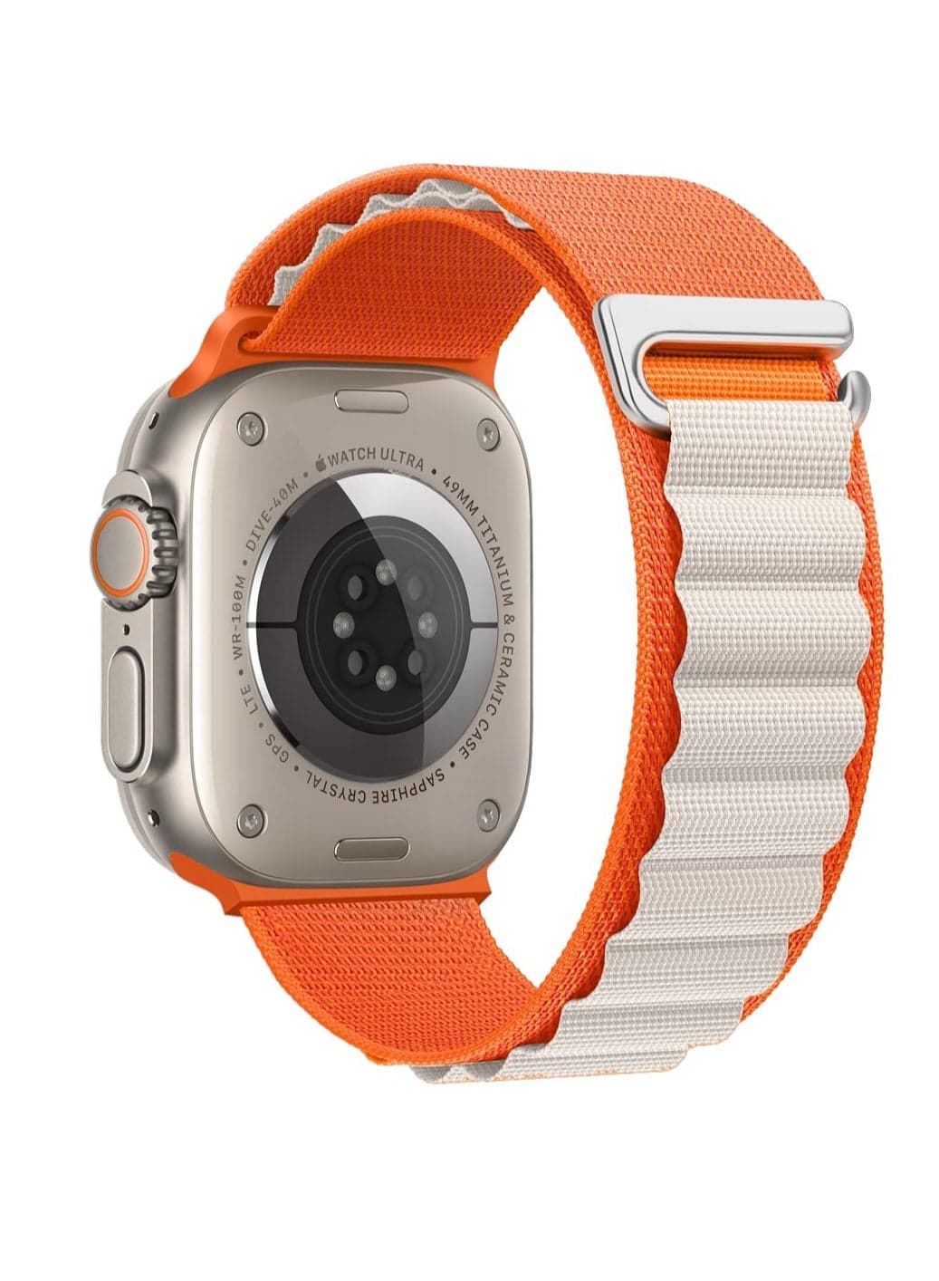 Trail/Alpine Loop Nylon Band Compatible with Apple Watch Ultra 2/Ultra Band 49mm 45mm 44mm 42mm, Adjustable with Metal C-Hook Strap for iWatch Ultra Series 9/8/7/6/5/4/3/2/1/SE2/SE