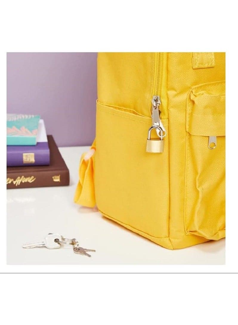 25mm Multi-Use Bag Lock - for Jewelry Box - Gym Bags - Memo - Metal Gold Color - 2 Key Lock Safes
