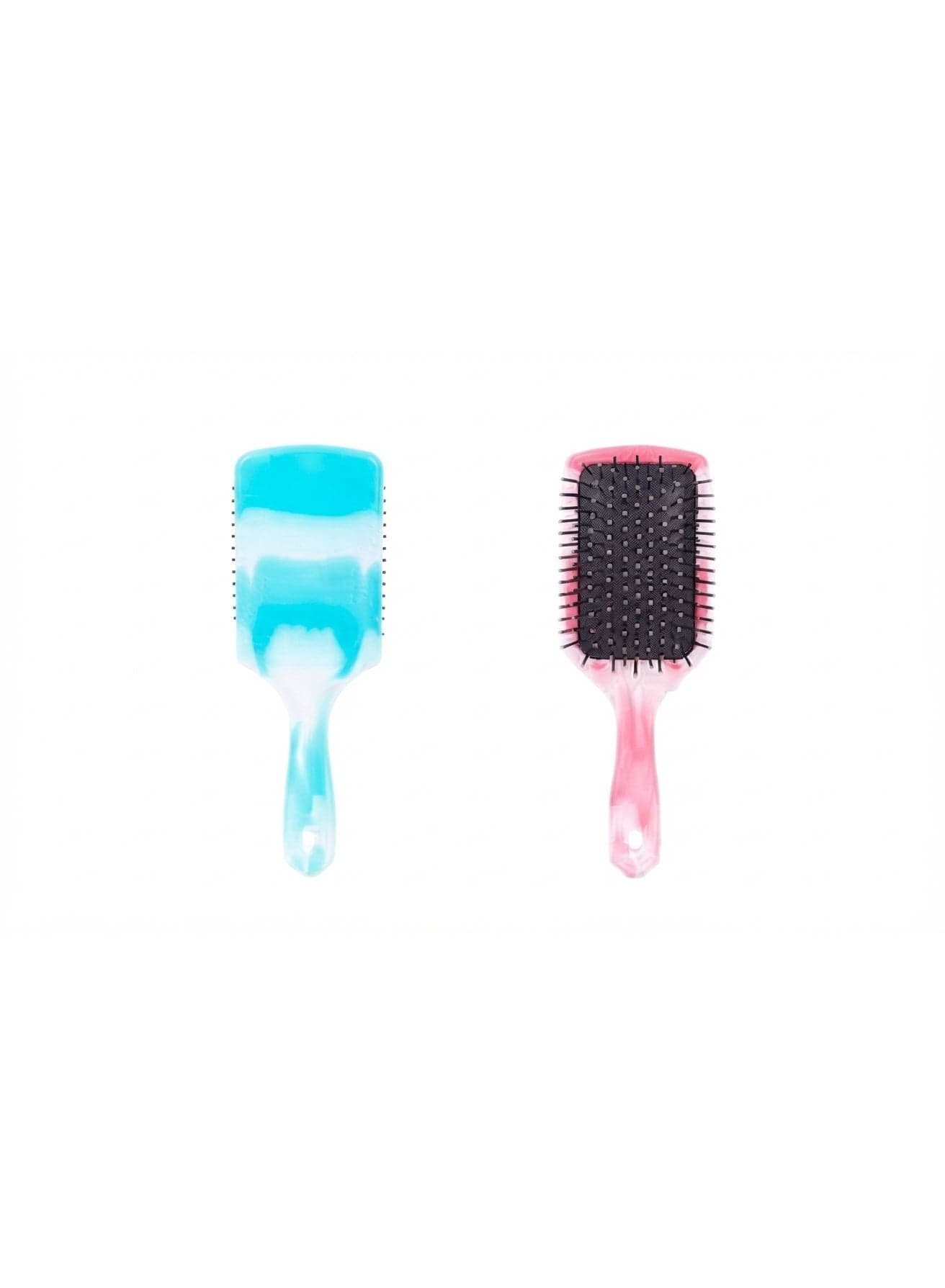 Paddle Hair Brush for Detangling & Styling, Flexible Bristles with Scalp Massage Design, Suitable for Wet & Dry Hair, Assorted Colors (Color May Vary) (١٠)